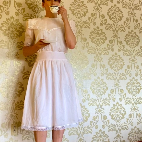 Gunne Sax pink tea dress - Picture 2 of 6